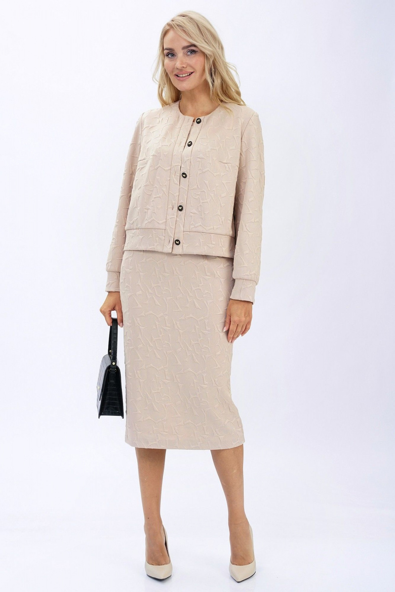 Плательный комплект Alani Collection 2448 бежевый