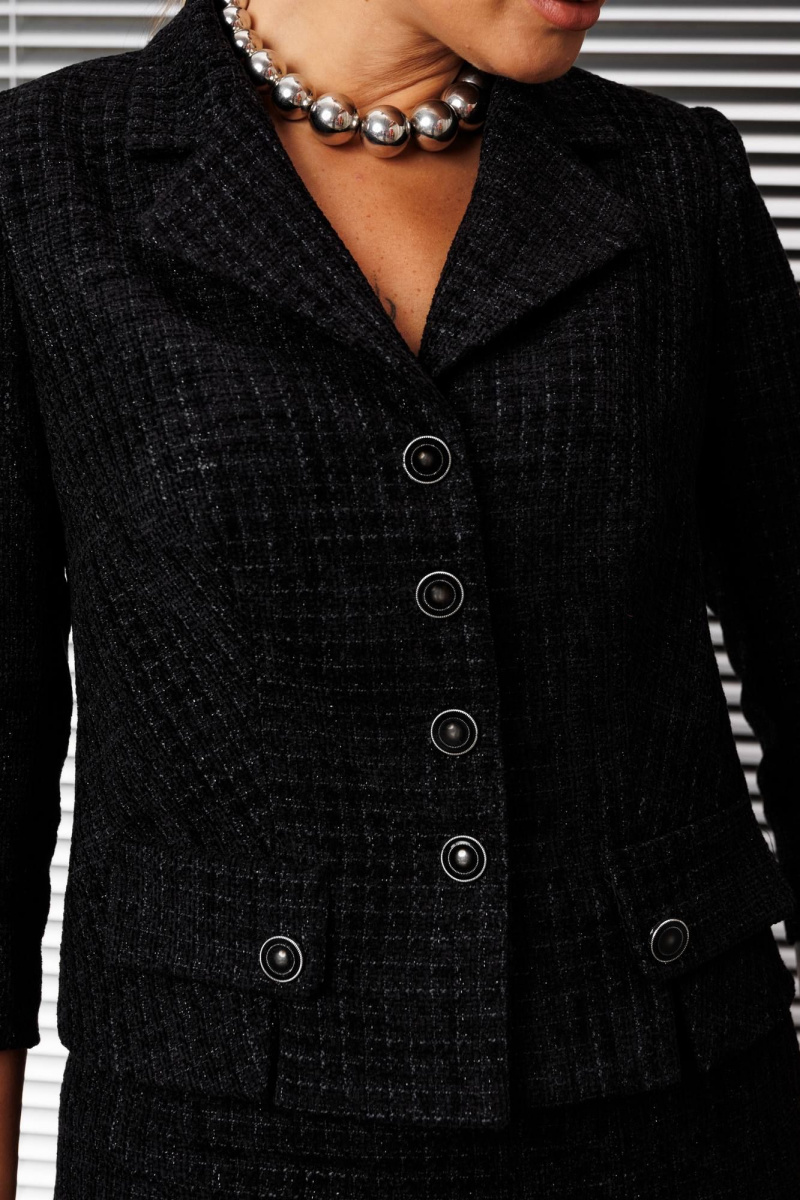 Юбочный костюм Мода Юрс 25-2937 черный