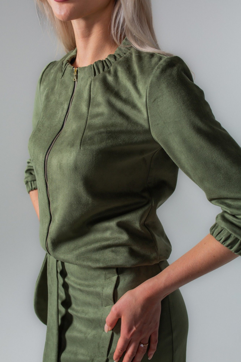 Юбочный костюм MONA STYLE FASHION&DESIGN 25025 оливковый