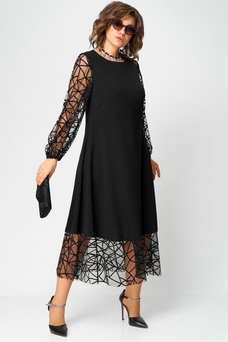 Платья EVA GRANT 7225Д черный