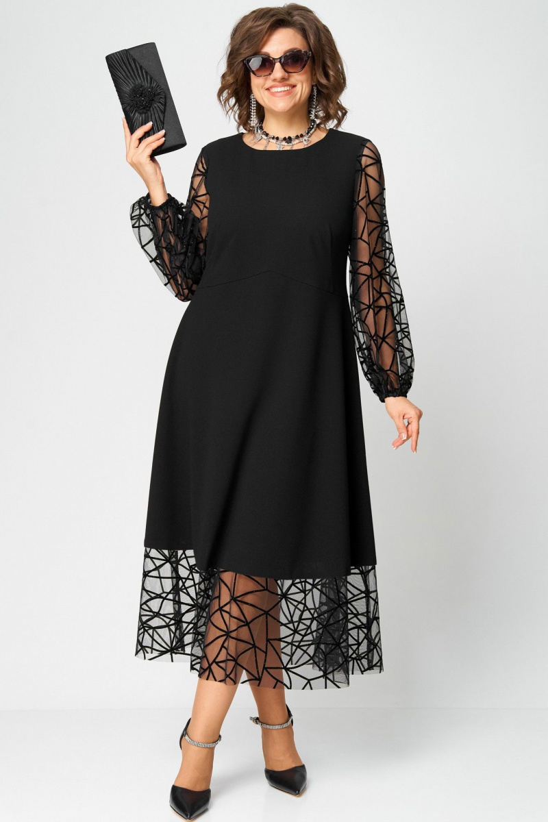 Платья EVA GRANT 7225Д черный