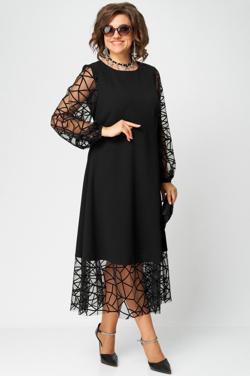 Платья EVA GRANT 7225Д черный