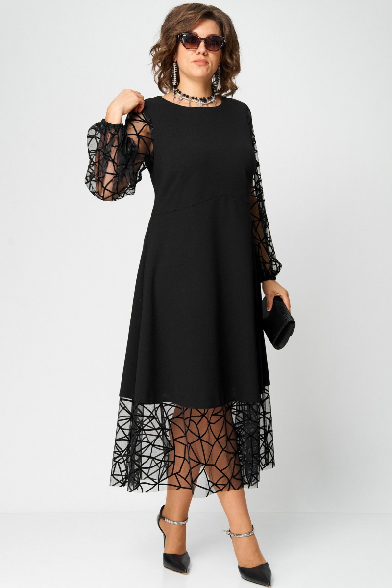 Платья EVA GRANT 7225Д черный