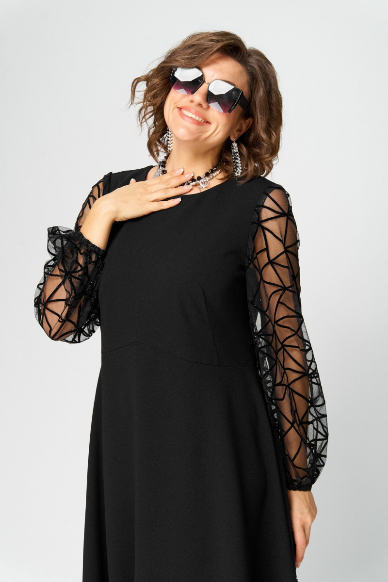 Платья EVA GRANT 7225Д черный