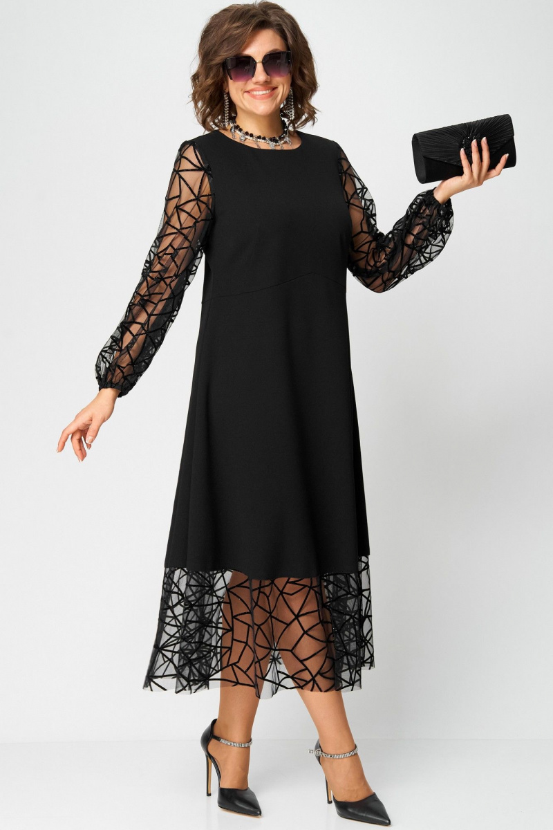 Платья EVA GRANT 7225Д черный