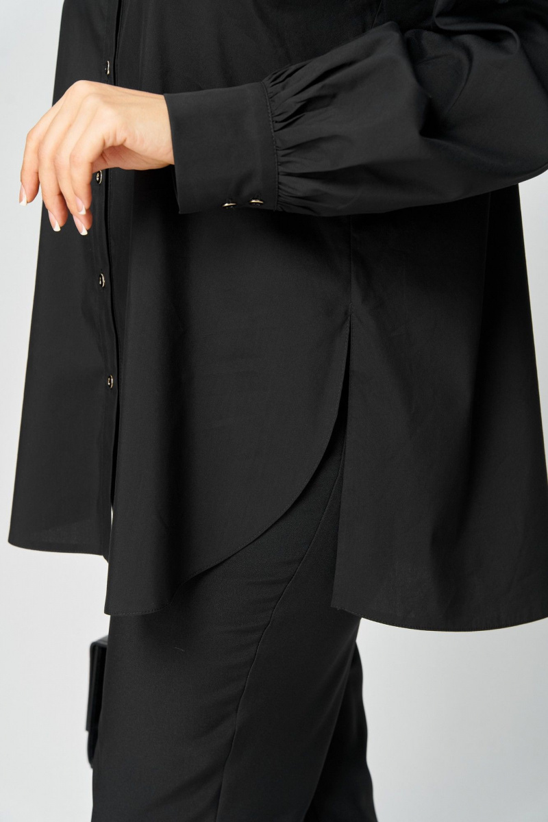 Блузы EVA GRANT 7174-1 черный