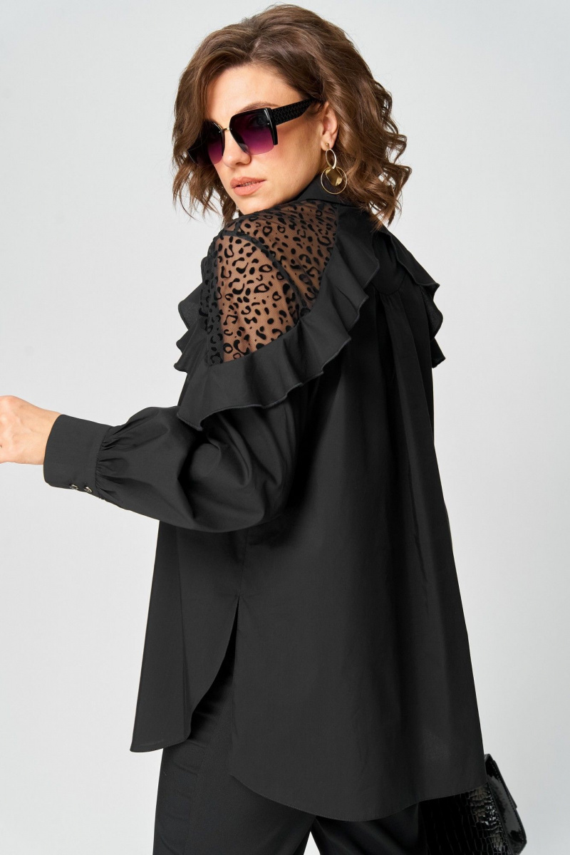 Блузы EVA GRANT 7174-1 черный