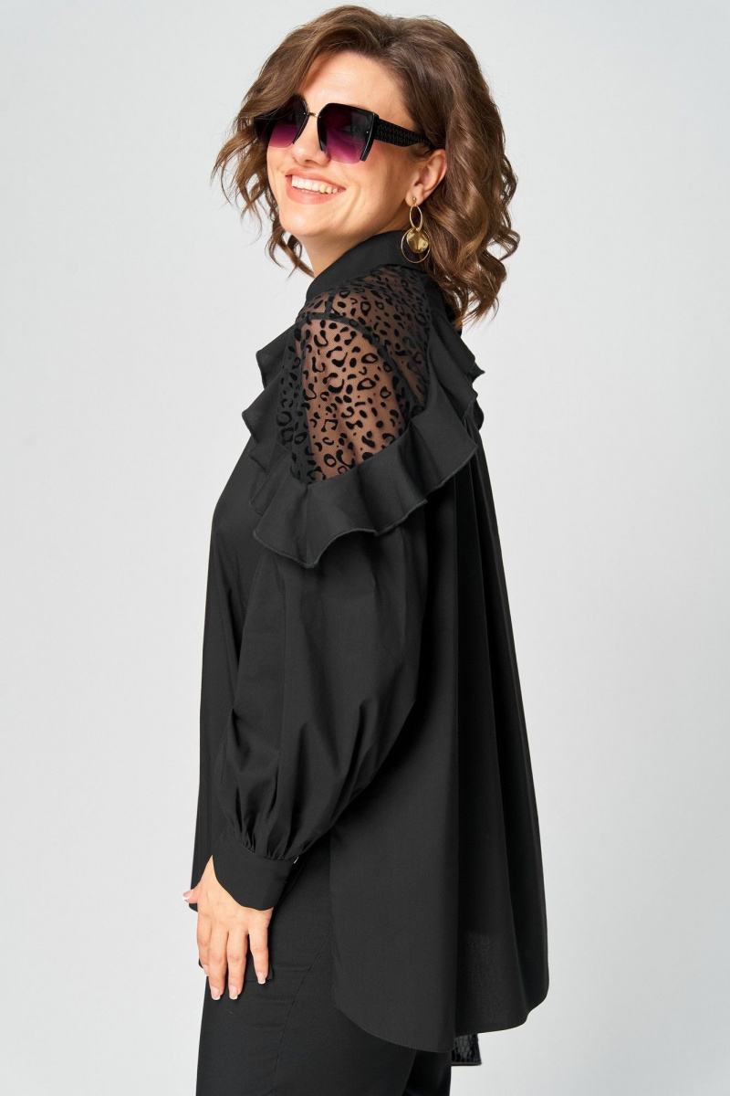 Блузы EVA GRANT 7174-1 черный