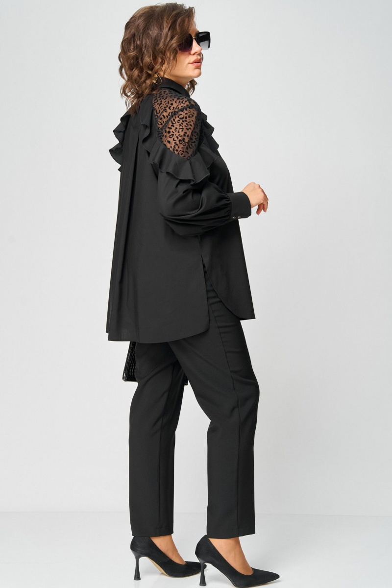 Блузы EVA GRANT 7174-1 черный