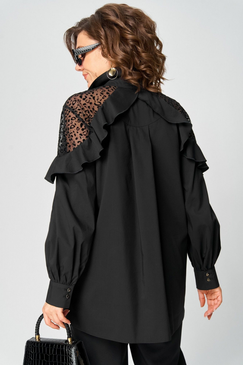 Блузы EVA GRANT 7174-1 черный