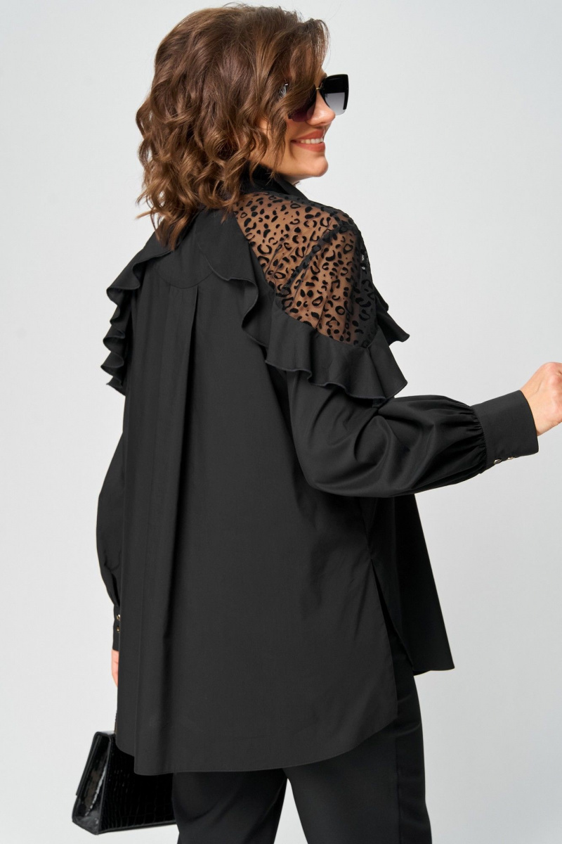 Блузы EVA GRANT 7174-1 черный