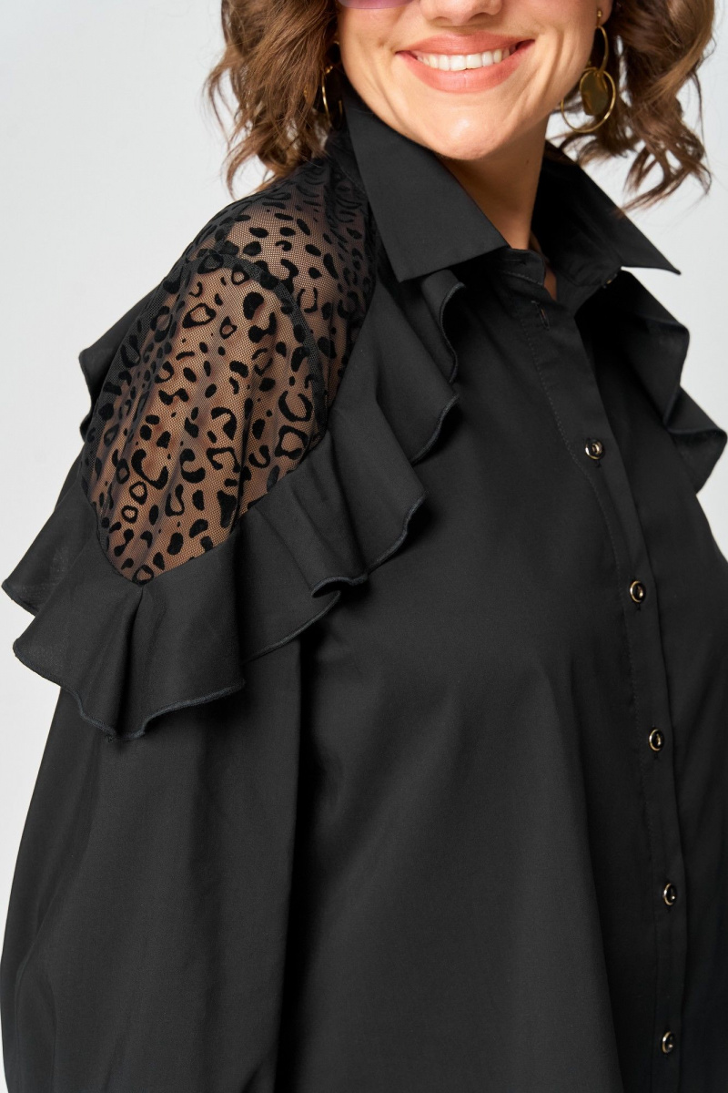 Блузы EVA GRANT 7174-1 черный