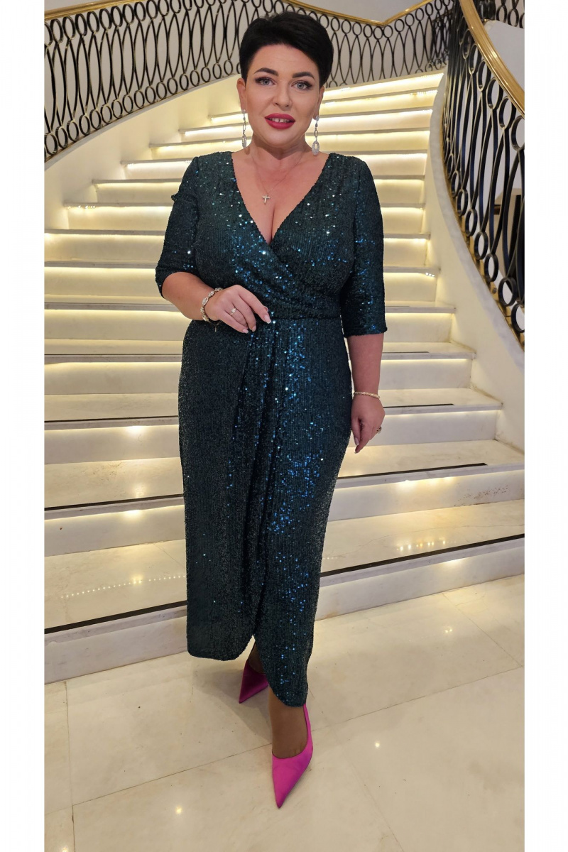 Платья Vittoria Queen 26653 изумрудный