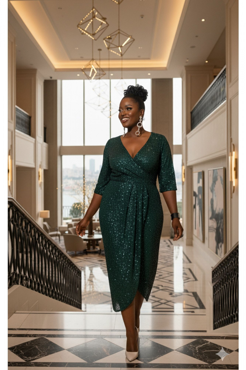 Платья Vittoria Queen 26653 изумрудный