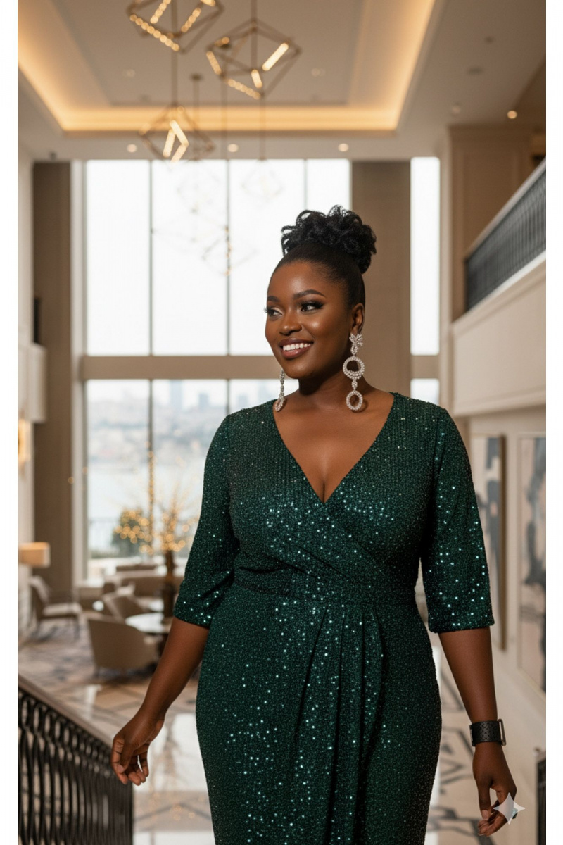 Платья Vittoria Queen 26653 изумрудный