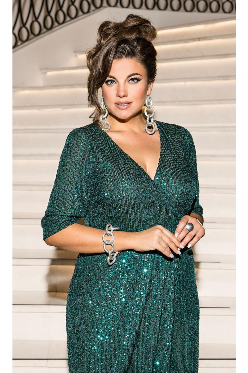 Платья Vittoria Queen 26653 изумрудный