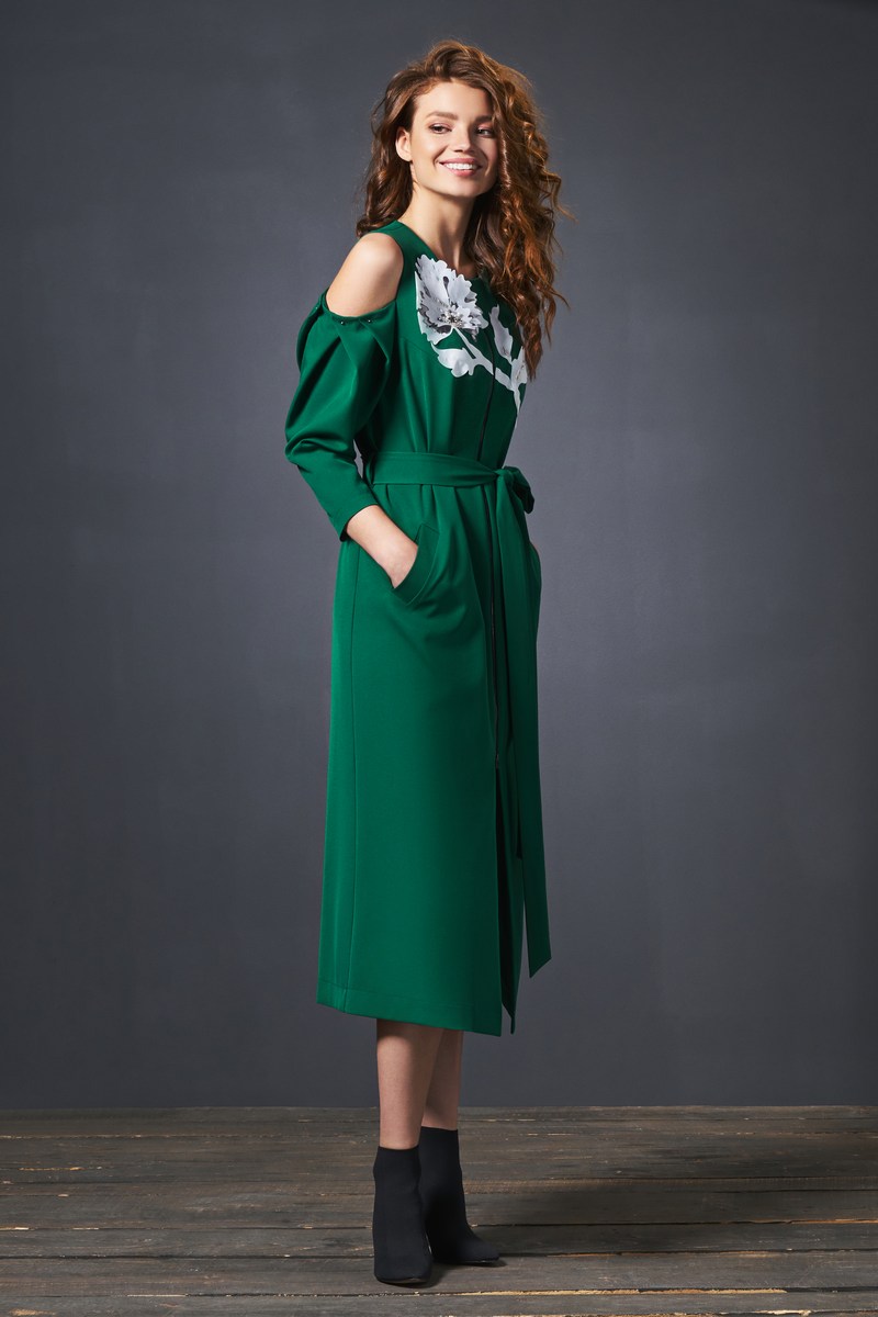 Платье SODA 0182 зеленый
