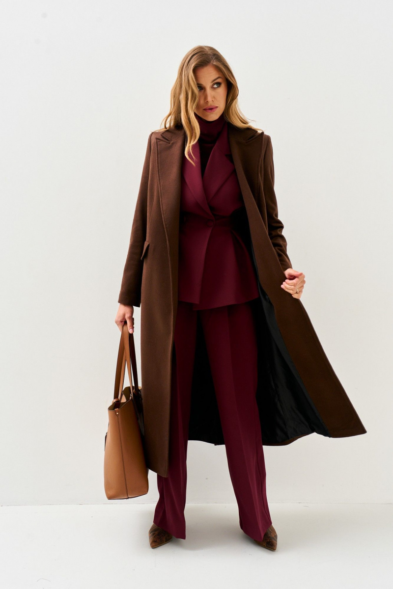 Женское пальто Mars design 1038 шоколадный