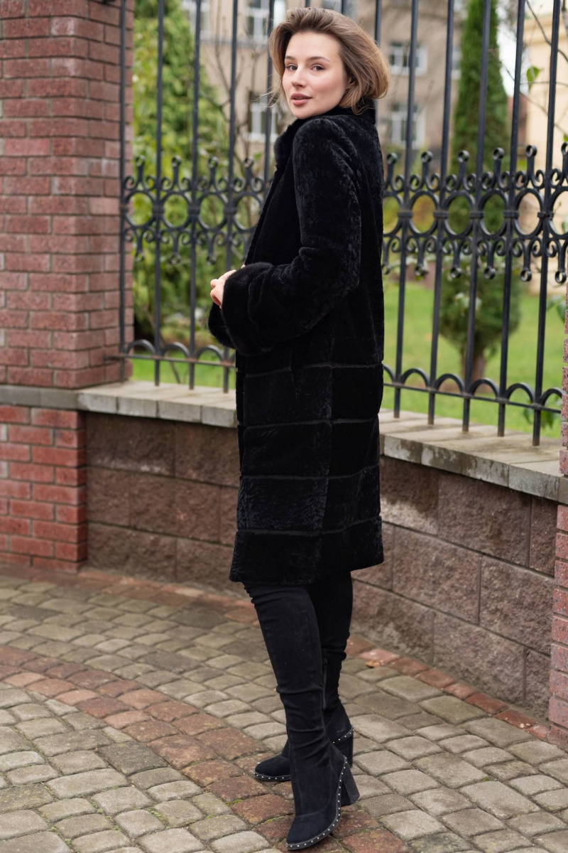 Шубы и дублёнки Мехофф Линия19.12-12 черный