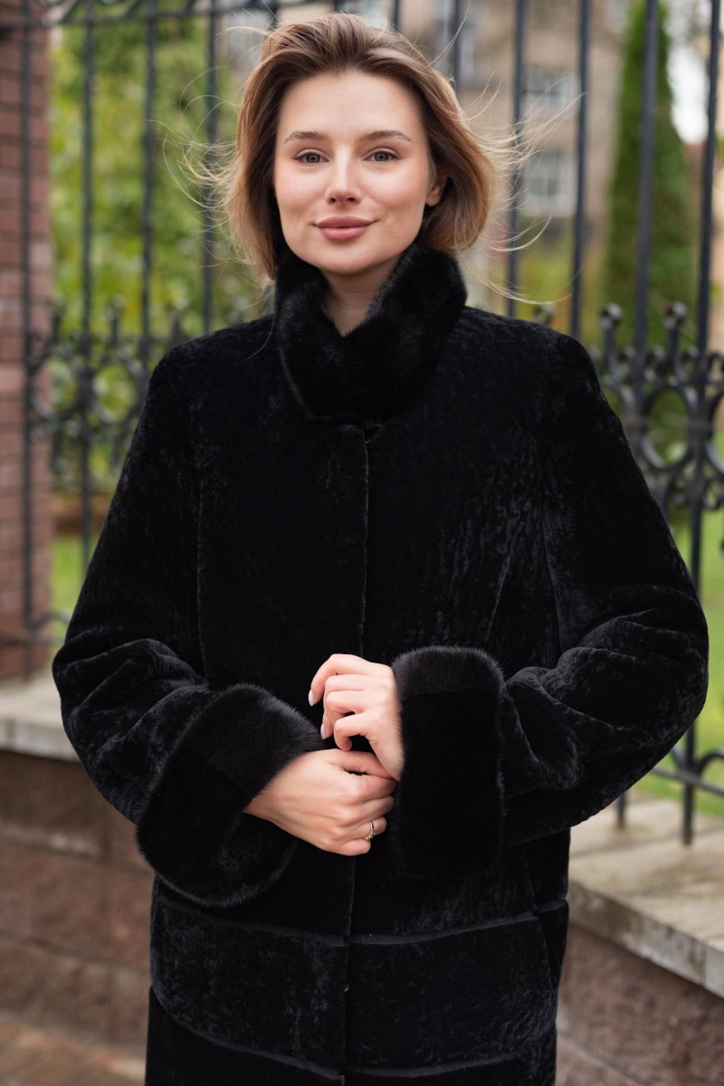 Шубы и дублёнки Мехофф Линия19.12-12 черный