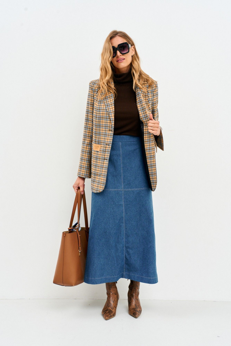 Жакеты Mars design 1069 клетка_горчичная