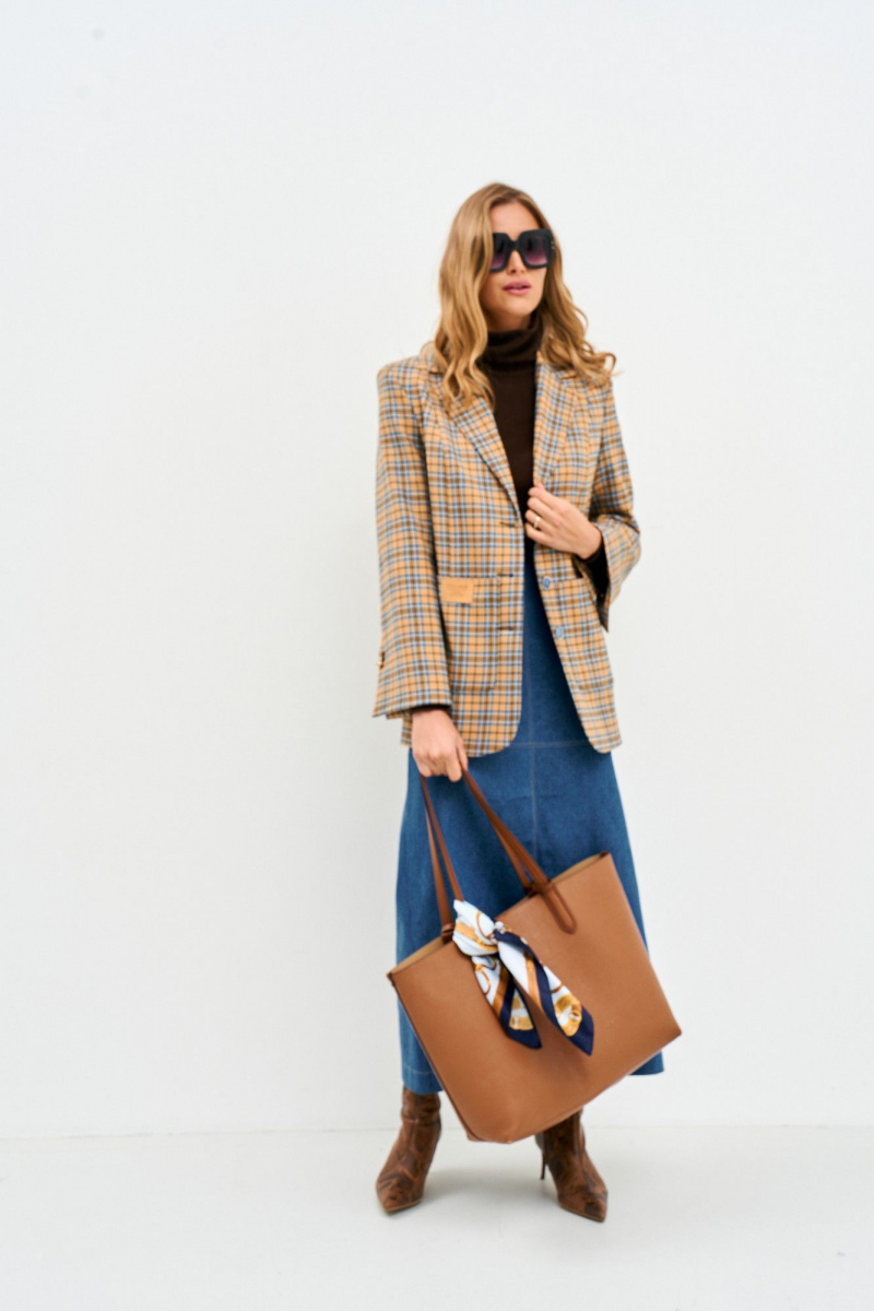 Жакеты Mars design 1069 клетка_горчичная