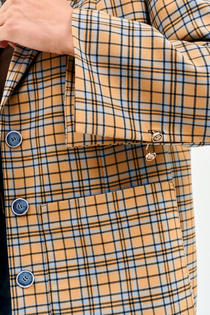 Жакеты Mars design 1069 клетка_горчичная