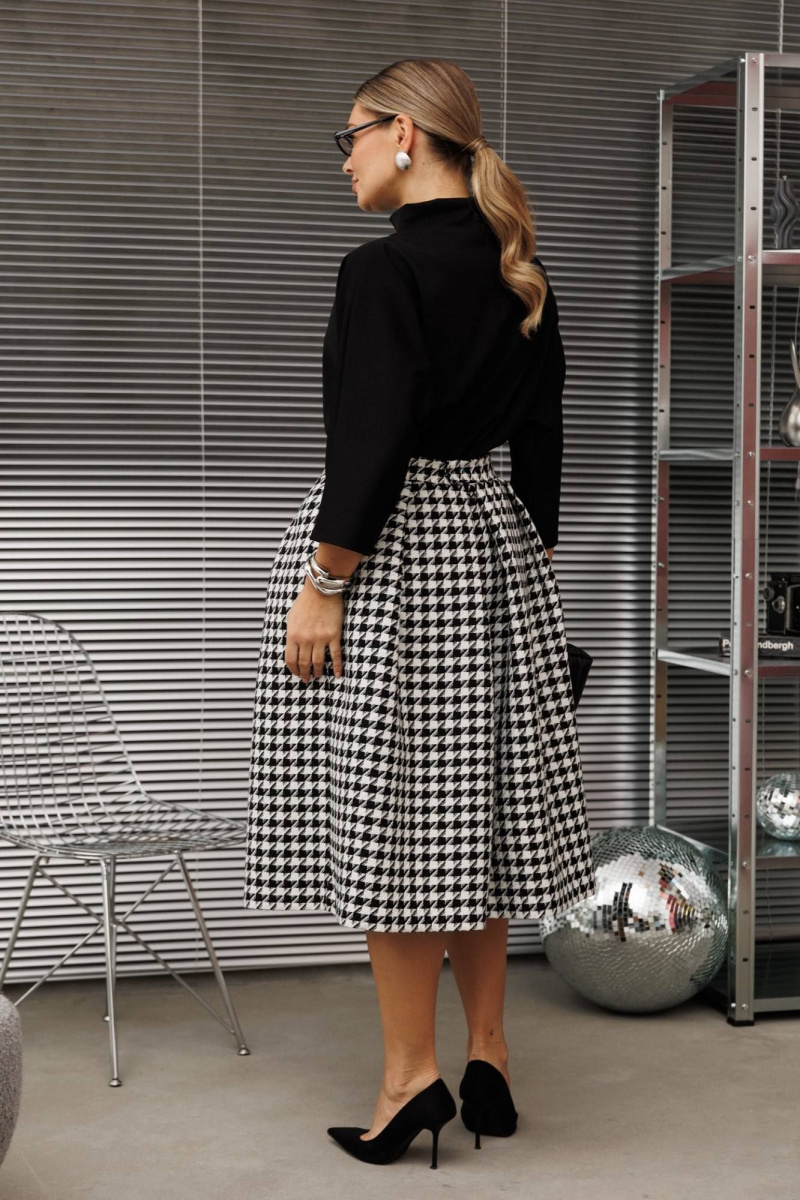 Юбочный комплект Anastasia 1285 черно-белый