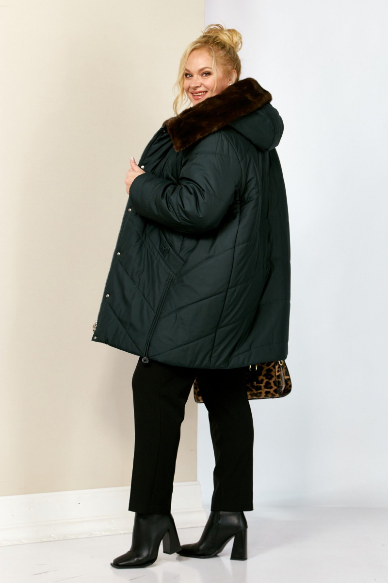 Женская куртка Shetti 2205 изумруд