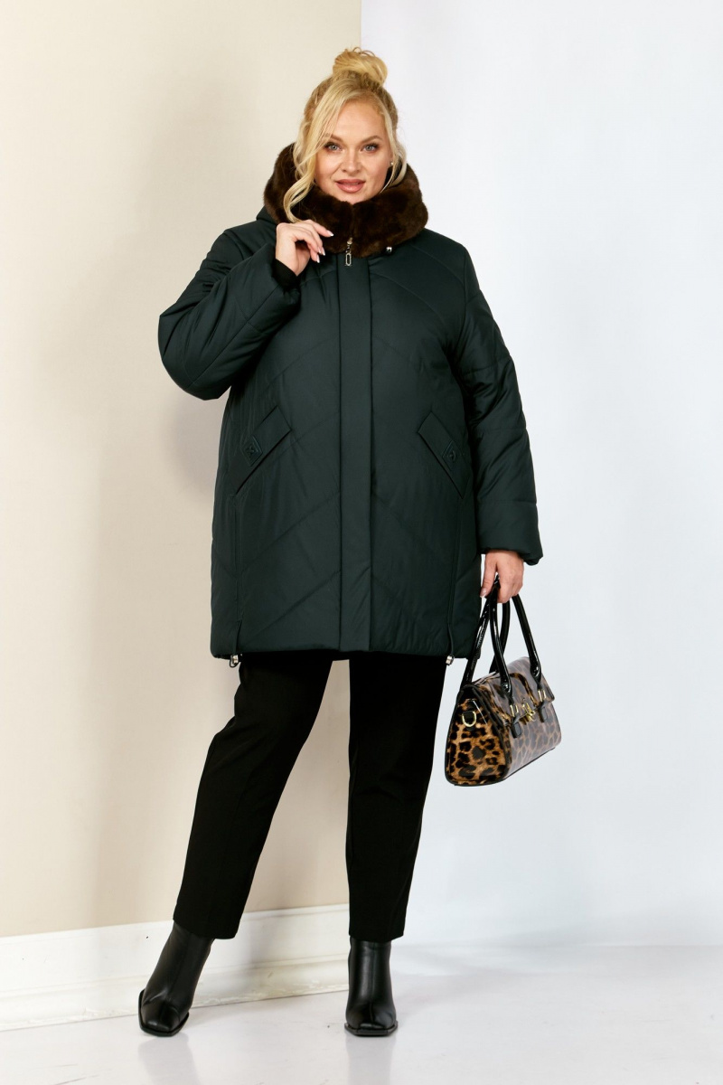 Женская куртка Shetti 2205 изумруд