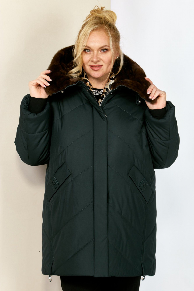 Женская куртка Shetti 2205 изумруд