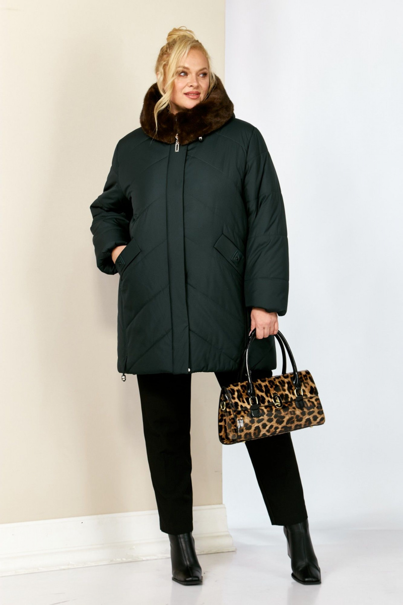 Женская куртка Shetti 2205 изумруд