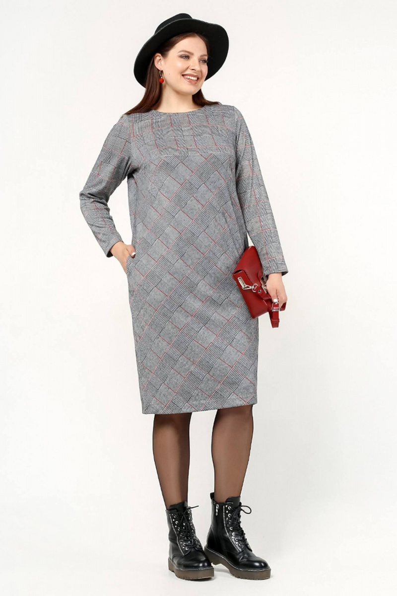 Платья La rouge 52642 клетка