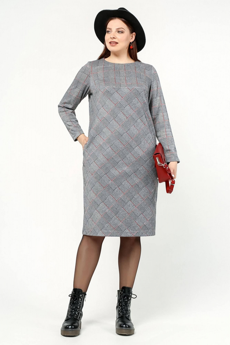 Платья La rouge 52642 клетка