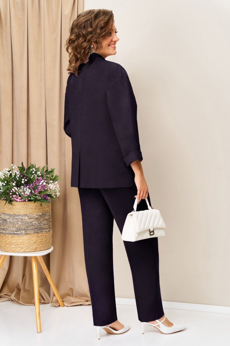 Брючный костюм VOLNA 1429 баклажан