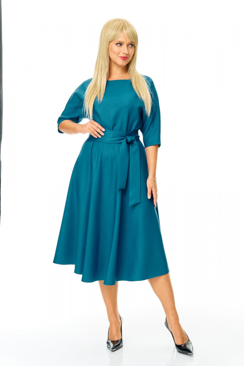 Платья T&N 7624 темная-бирюза