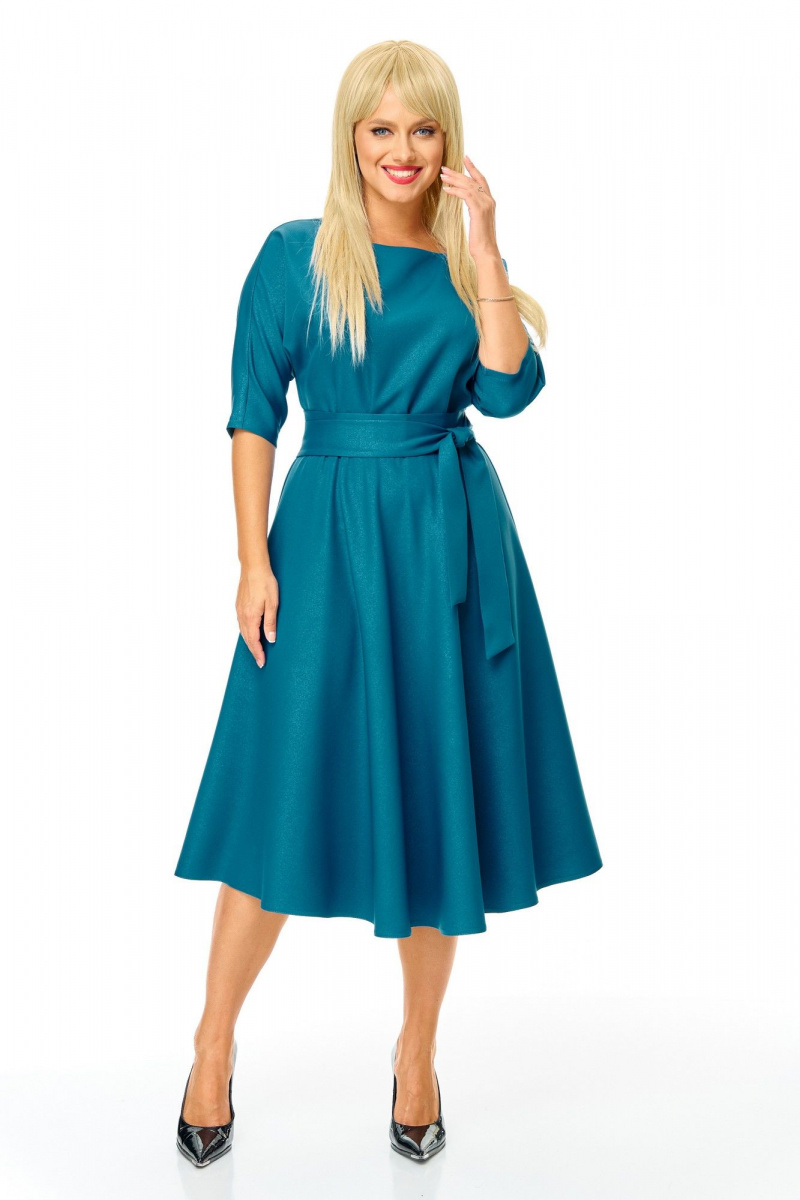 Платья T&N 7624 темная-бирюза