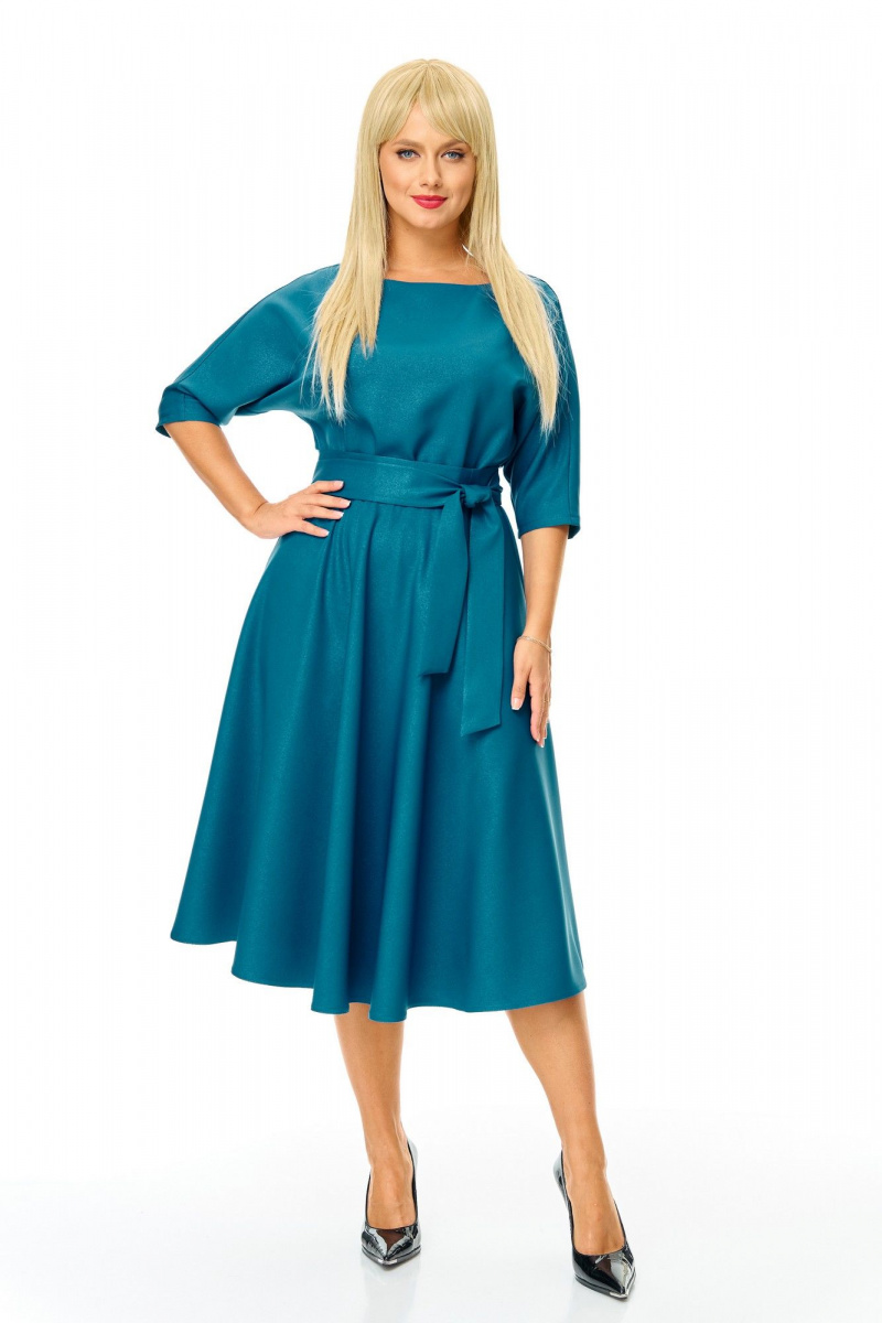 Платья T&N 7624 темная-бирюза