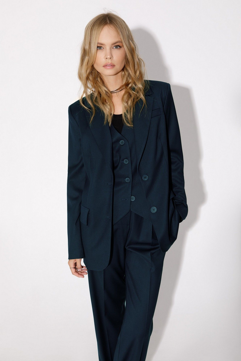 Брючный костюм PiRS 4956 темно-еловый