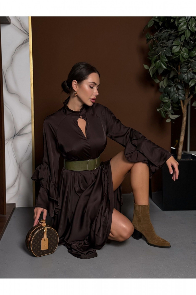 Платья Pavlova 202 горький_шоколад