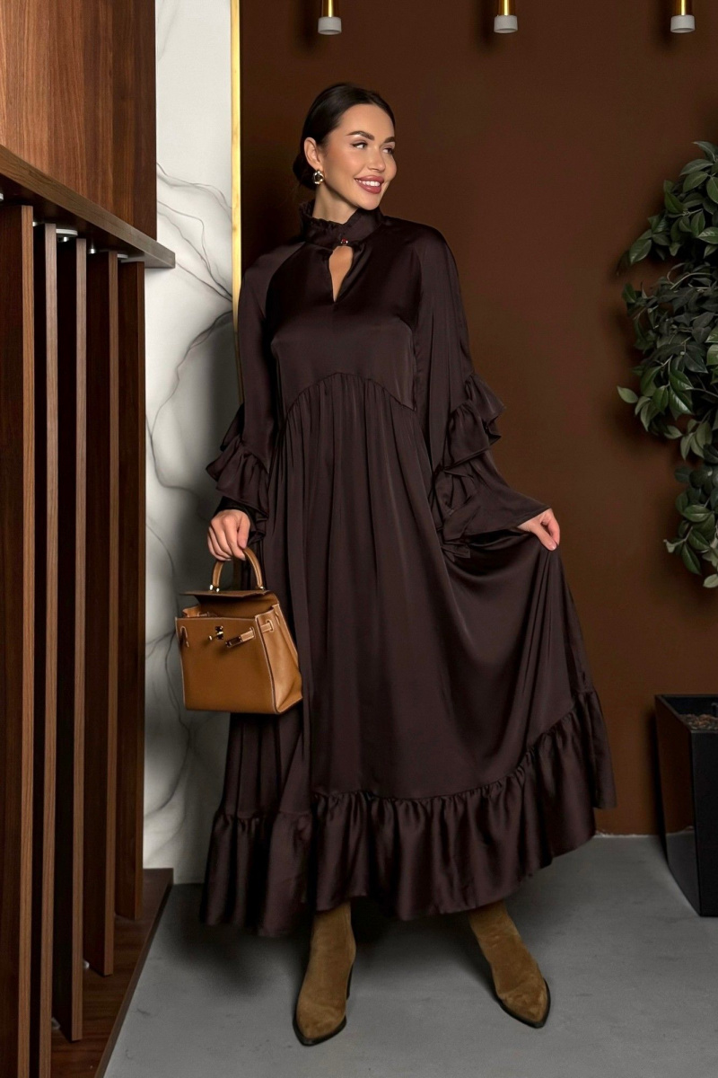 Платья Pavlova 202 горький_шоколад