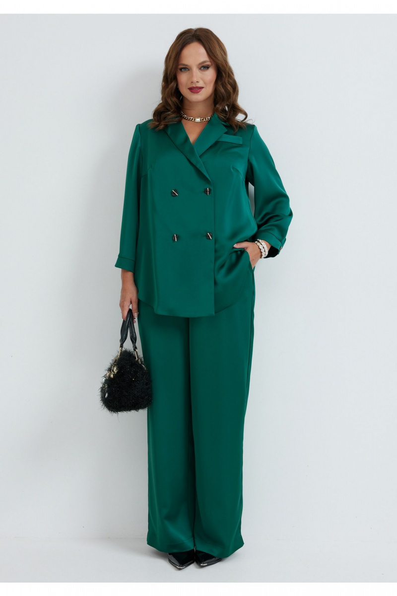 Брючный комплект Твой имидж 2272-1 изумрудный