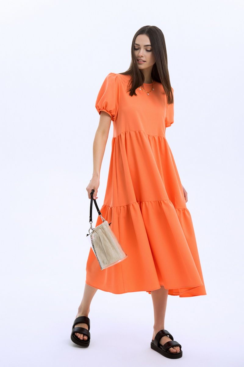 Платье LaVeLa L10222 персиковый