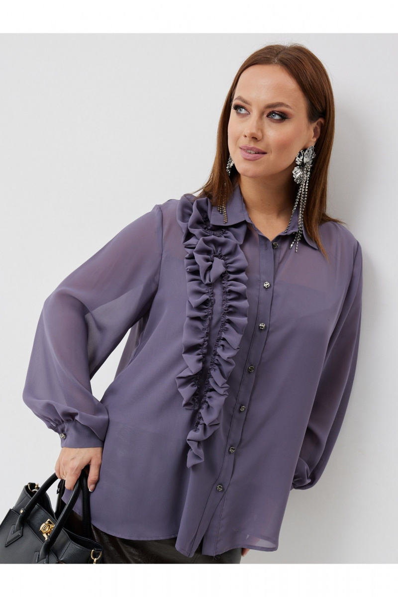 Блузы Condra 16300 серый-фиолетовый