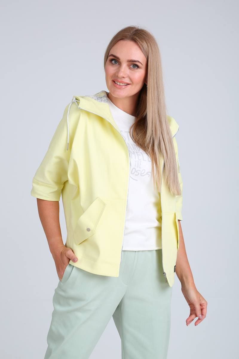 Женский комплект с курткой Danaida 2024 лимонный+мята