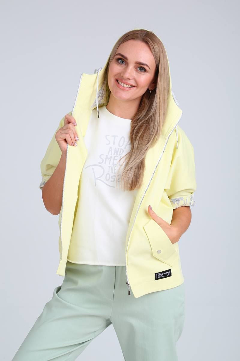 Женский комплект с курткой Danaida 2024 лимонный+мята