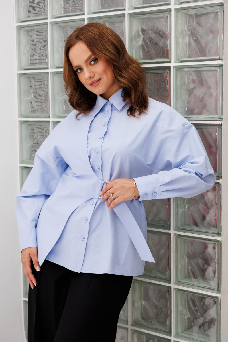 Рубашки Marshop М203 голубой