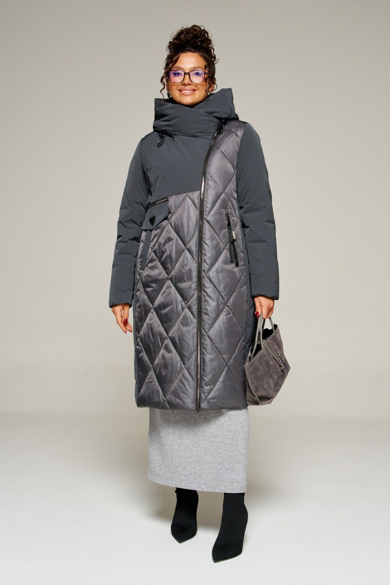 Женское пальто Beautiful&Free 8023 графит