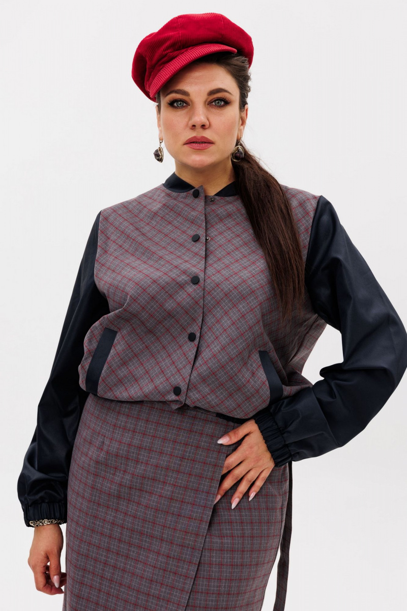 Женский бомбер Anelli 1378 винчестер