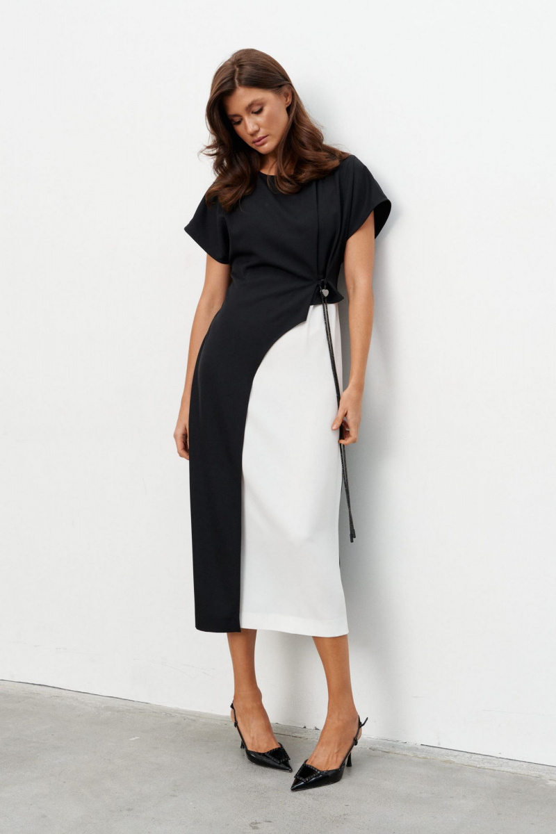 Платья KaVaRi 1134 черно-белый